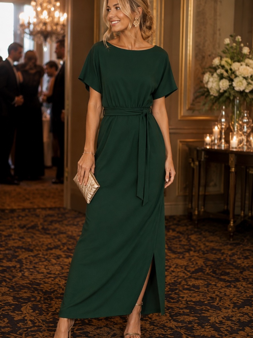 Elegant Green Maxi Dress